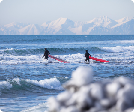 Серфинг и Sup-board в Тихом океане